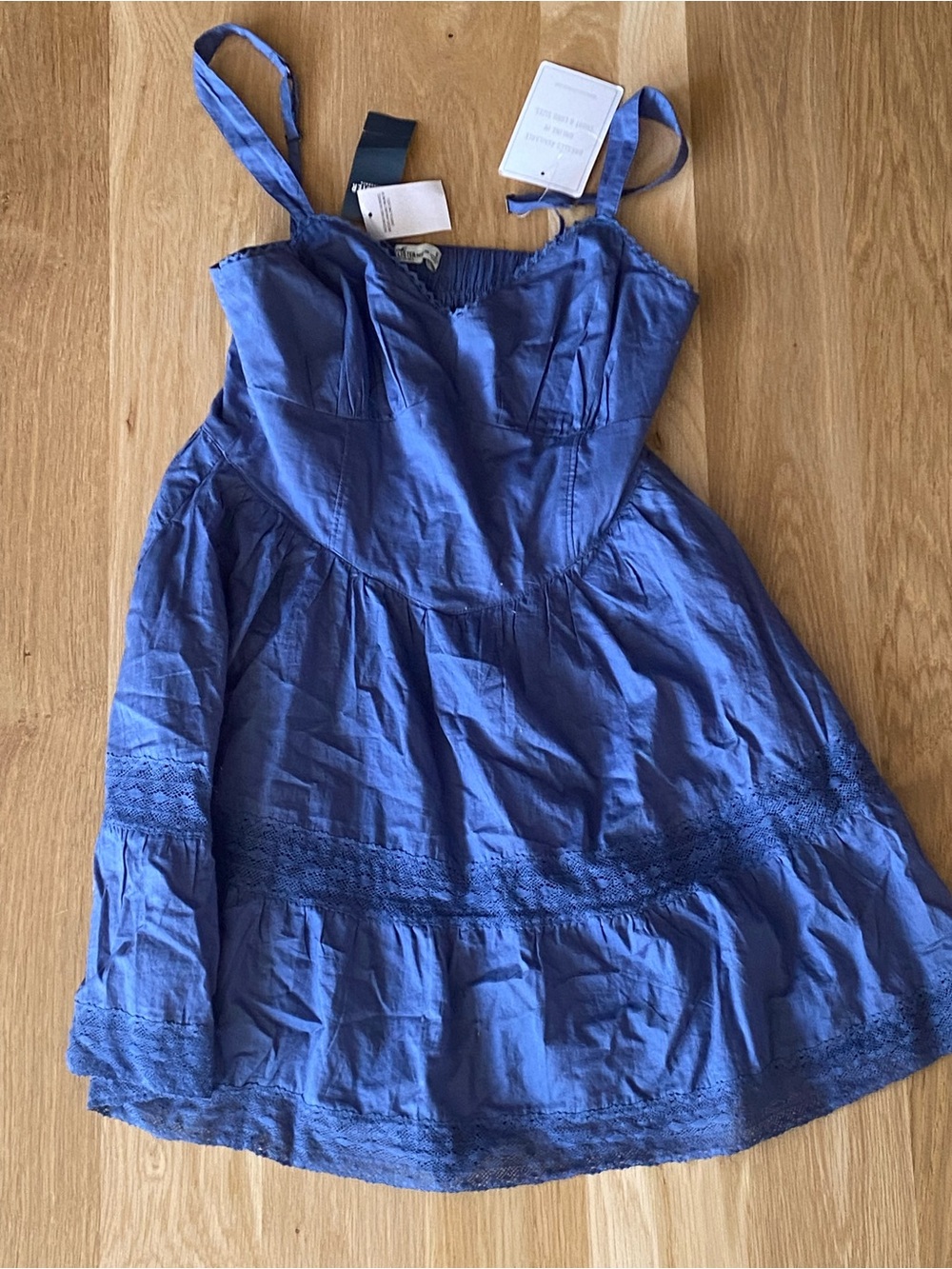 American Eagle Outfitters Blue Sleeveless Sundress